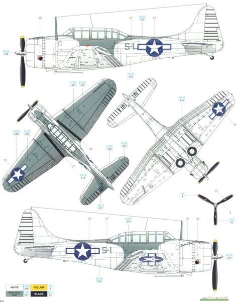 Here is our Douglas SBD Dauntless Atlantic Scheme Color Profile and Paint Guide. | Camouflage ...