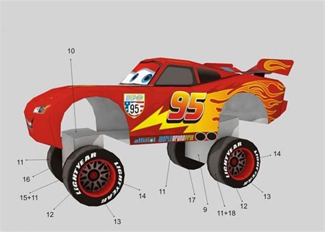 Lightning Mcqueen Paper Craft « Cute Papercraft