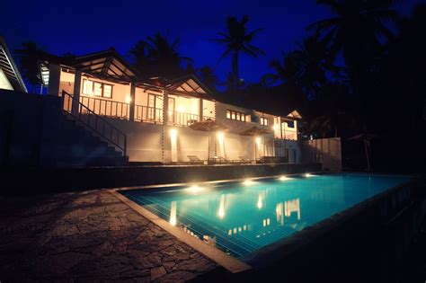 The beautiful Tangalle beach hotel Coco Tangalla at night. www.cocotangalla.com/pg/home # ...