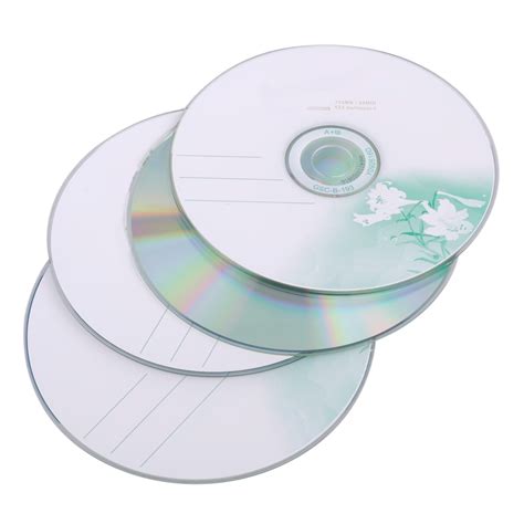 10pcs Blank CD-R CDR 52X 700MB/80Min White Top Recordable Disc | eBay