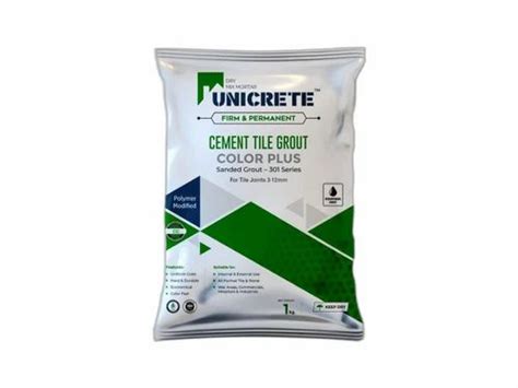 Unicrete Sanded grout 301, For Construction, Joint Width: 3 mm - 12 mm at Rs 195/kg in Sonipat