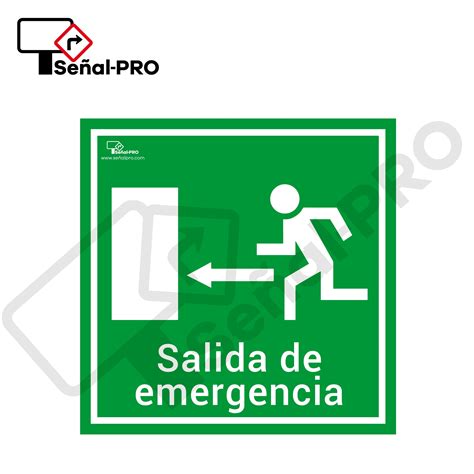 Señalética salida de emergencia protección civil