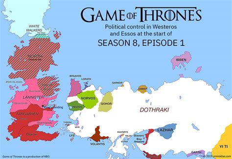 Game of Thrones Mapped by Season | Omniatlas