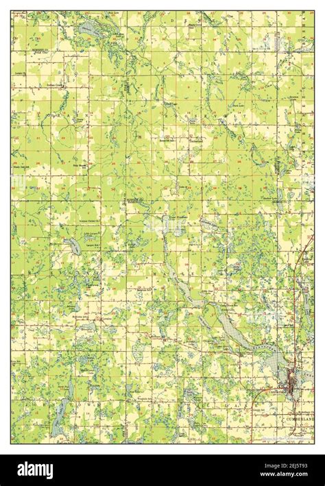 Cumberland wisconsin map Cut Out Stock Images & Pictures - Alamy