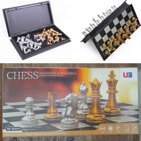 Magnetic Chess Board Set | Portable Folding Board for Travel BD