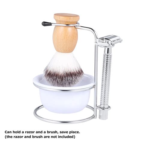 2 in 1 Men's Shaving Razor Kit Soap Bowl & Shaving Brush Holder Male ...