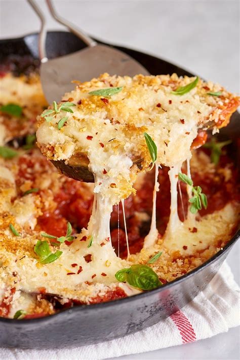 Recipe: Skillet Eggplant Parm | Recipe | Easy vegetarian dinner ...