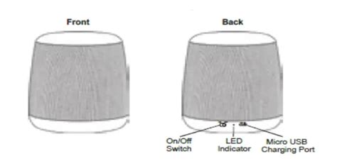 BASS JAXX SP-0862 Hub Wireless Speaker Instruction Manual