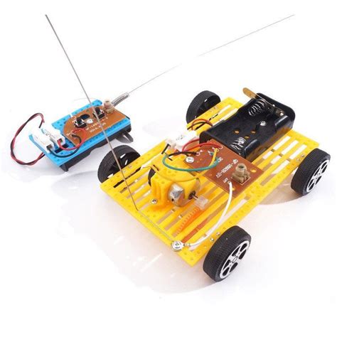 DIY Wireless Remote Control Car Children Science Education Toy [25% OFF] | Rosegal