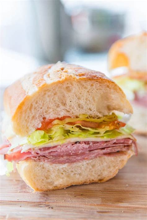 Italian Club Salami Sandwich (Easy Recipe) - Fifteen Spatulas