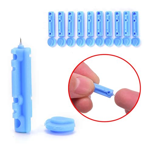 50pcs 28g Needles Massage Stick Use For Pen Disposable Sterile Lancets ...