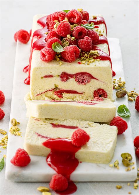 Raspberry Pistachio Semifreddo - Food Nouveau