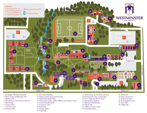 Westminster College Campus Map by Christina Luka at Coroflot.com