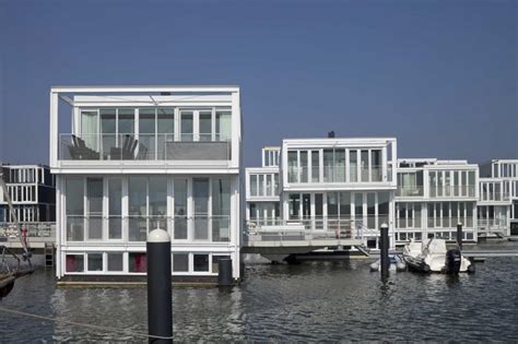 Dutch floating houses district, Amsterdam, Holland: Most Beautiful ...