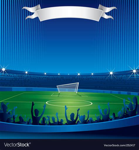 Soccer stadium Royalty Free Vector Image - VectorStock