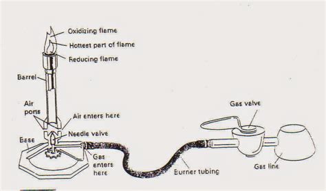 Bunsen Burner Diagram Labeled