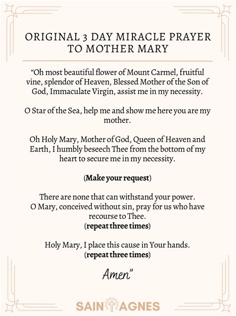 3 Day Miracle Prayer to Mother Mary (Never Known to Fail)