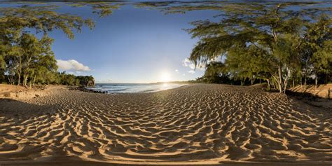 360 HDRI panorama of Kauai Beach in high 30k, 15k or 4k resolution ...