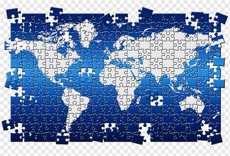 Jigsaw puzzle Globe World Puzz 3D, World map puzzle, blue, game, globe png | PNGWing