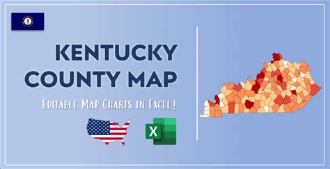 Kentucky County Map and Population List in Excel