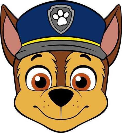 Paw Patrol Cartoon Chase Head Coloring Page ECA | Paw patrol cartoon ...