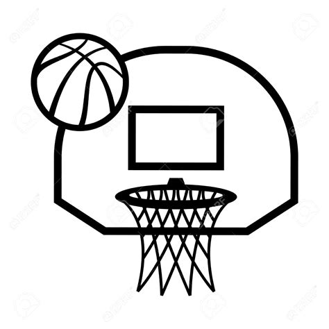 Basketball Line Drawing | Free download on ClipArtMag