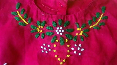 Phulkari Work baby frock neck design | Hand Embroidery | Beautiful Baby ...