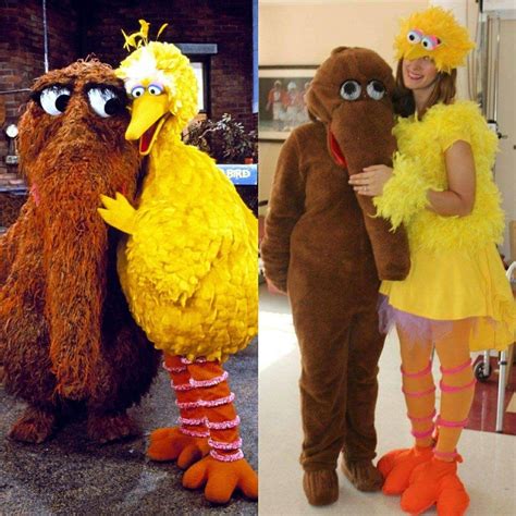 Homemade Big Bird & Snuffy Costumes | Big bird costume, Bird costume ...