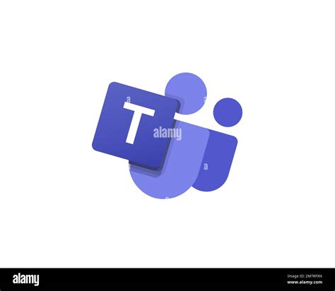 Microsoft Teams, rotated logo, white background B Stock Photo - Alamy