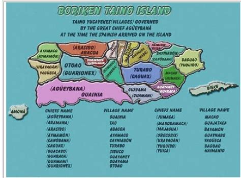 [Boriken Taino Island Map] Playas Puerto Rico, Puerto Rico Map, Puerto ...