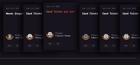 Animated CSS Cards Tutorial