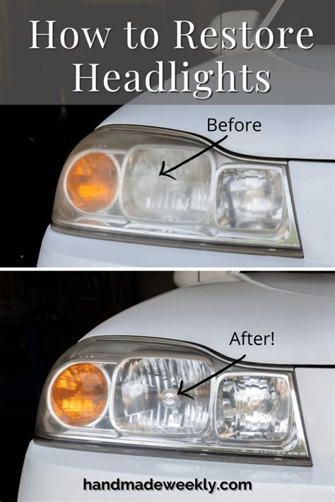 DIY Headlight Restoration - Handmade Weekly