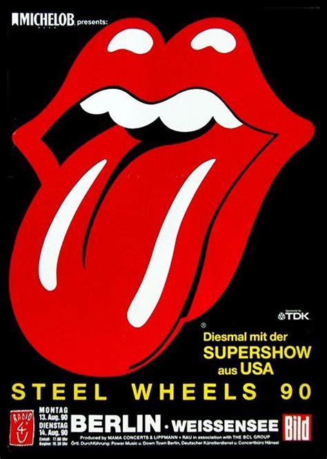 The Rolling Stones Steel Wheels Tour Poster | Rolling stones, Rock ...