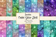 Ombre Glitter Floral Backgrounds | Textures ~ Creative Market