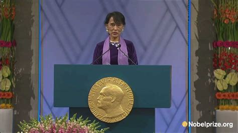 Aung San Suu Kyi: Nobel Peace Prize Lecture - YouTube