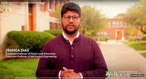 Sri Lankan Professor "Ranga Dias" at University of Rochester introduces ...