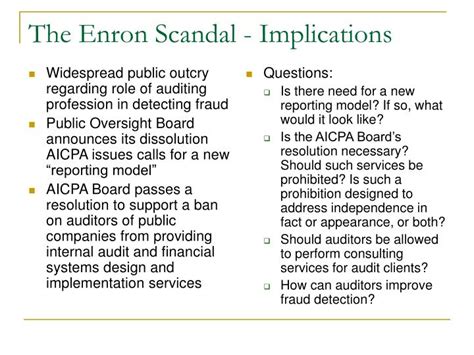 PPT - The Enron Scandal – Timeline PowerPoint Presentation - ID:323453