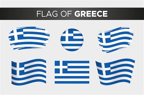 Premium Vector | National flag of greece in brush stroke wavy circle button style and flat design