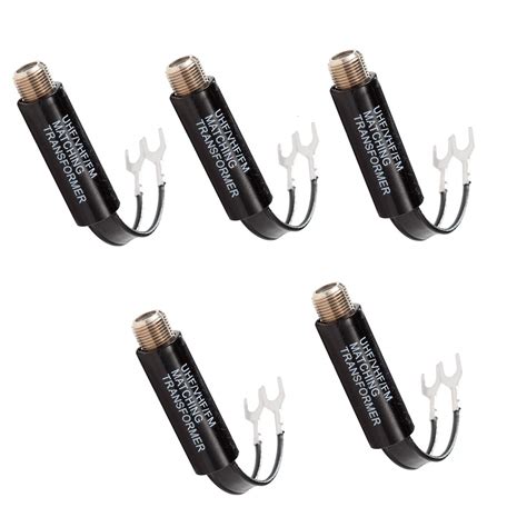 Buy Balun Transformer, Ancable 5-Pack Indoor F Female 75 Ohm to 300 Ohm UHF/VHF Matching ...