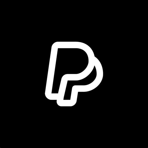 PayPal black icon | Black app, Iphone icon, App icon design