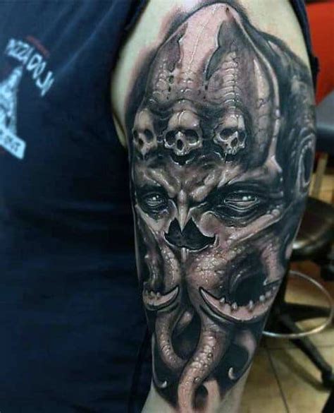 90 Demon Tattoos For Men - Devilish Exterior Design Ideas