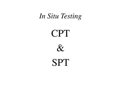 PPT - In Situ Testing PowerPoint Presentation, free download - ID:716393