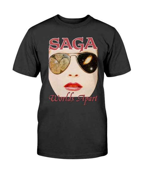 Saga Shirt Vintage Shirt 1981 Worlds Apart Tour Concert T Shirt 211203 ...