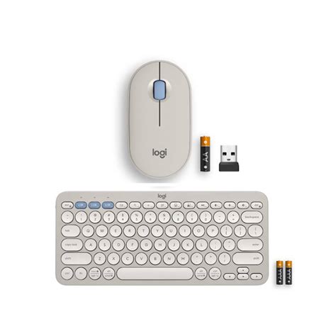 Logitech Pebble Mouse 2 M350s + Pebble Keys 2 K380s Combo 10m Bolt ...