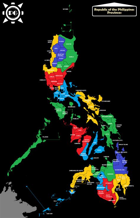Map Of The Philippines With Provinces