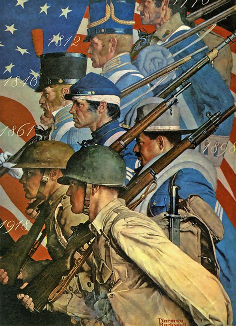 "Americans at War", art by Norman Rockwell 1942 : r/MURICA