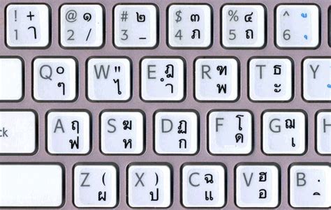 Thai Keyboard Sticker! 5 Various Color | eBay