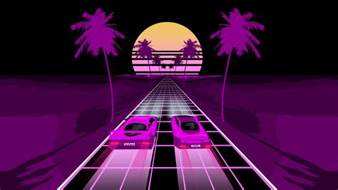 Wallpaper : Retrowave, car, purple, dark, abstract, vaporwave 2694x1516 - delta - 1302633 - HD ...