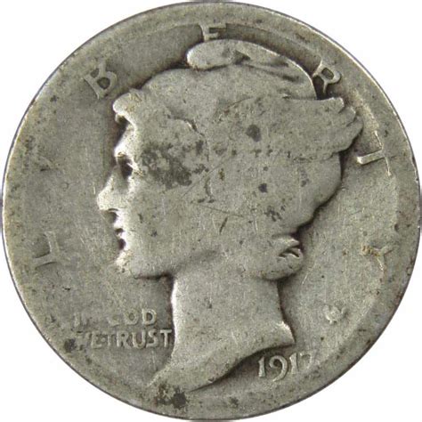 1917 Dime Value: are "S", "D", No mint mark worth money?