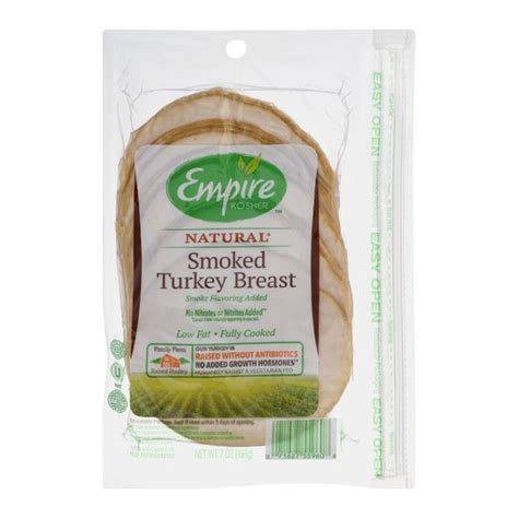 Empire Kosher Turkey Breast, Smoked, Classic (7 oz) - Instacart